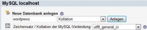 MySQL-Datenbank anlegen